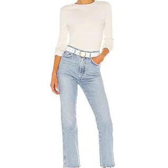 AGOLDE Pinch Waist High Rise Kick in Riptide - Picture 5 of 8